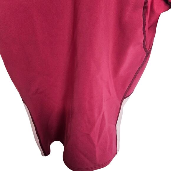 NRS Hydroskins Red Pink Short Sleeve Top Mock Neck Men XL - Picture 3 of 12